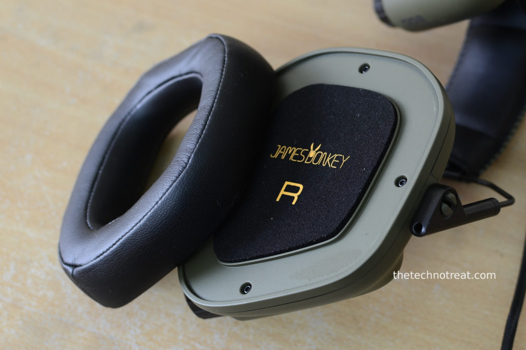 James Donkey gaming head phone, detachable ear muff.